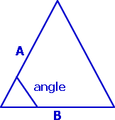 Вычисление площади треугольников